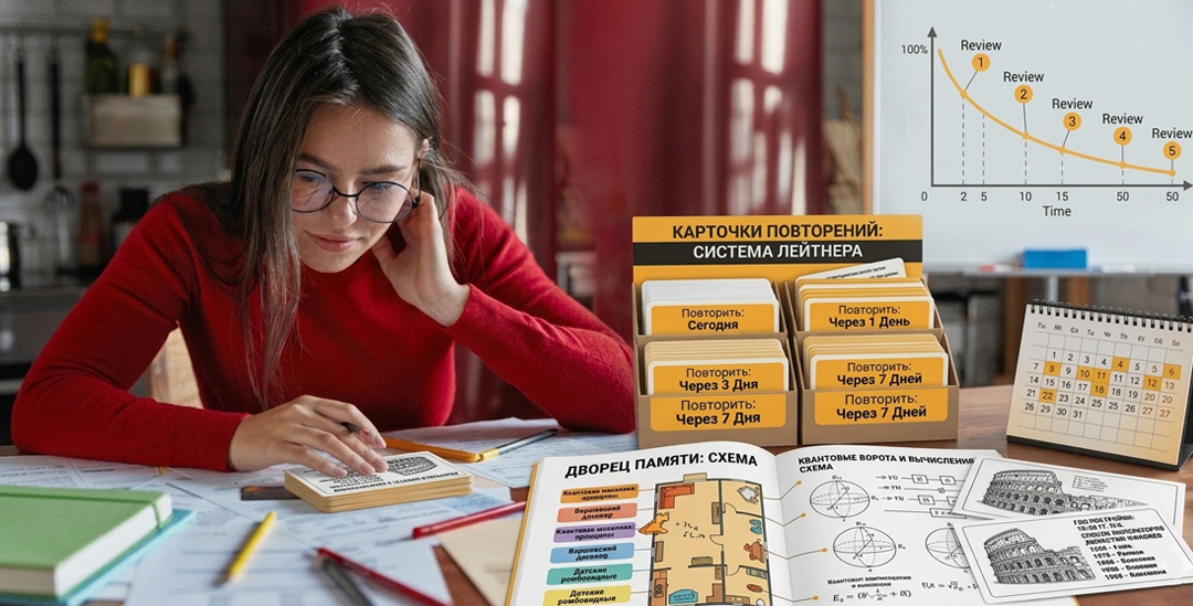 Мнемотехника и интервальные повторения: как запоминать больше