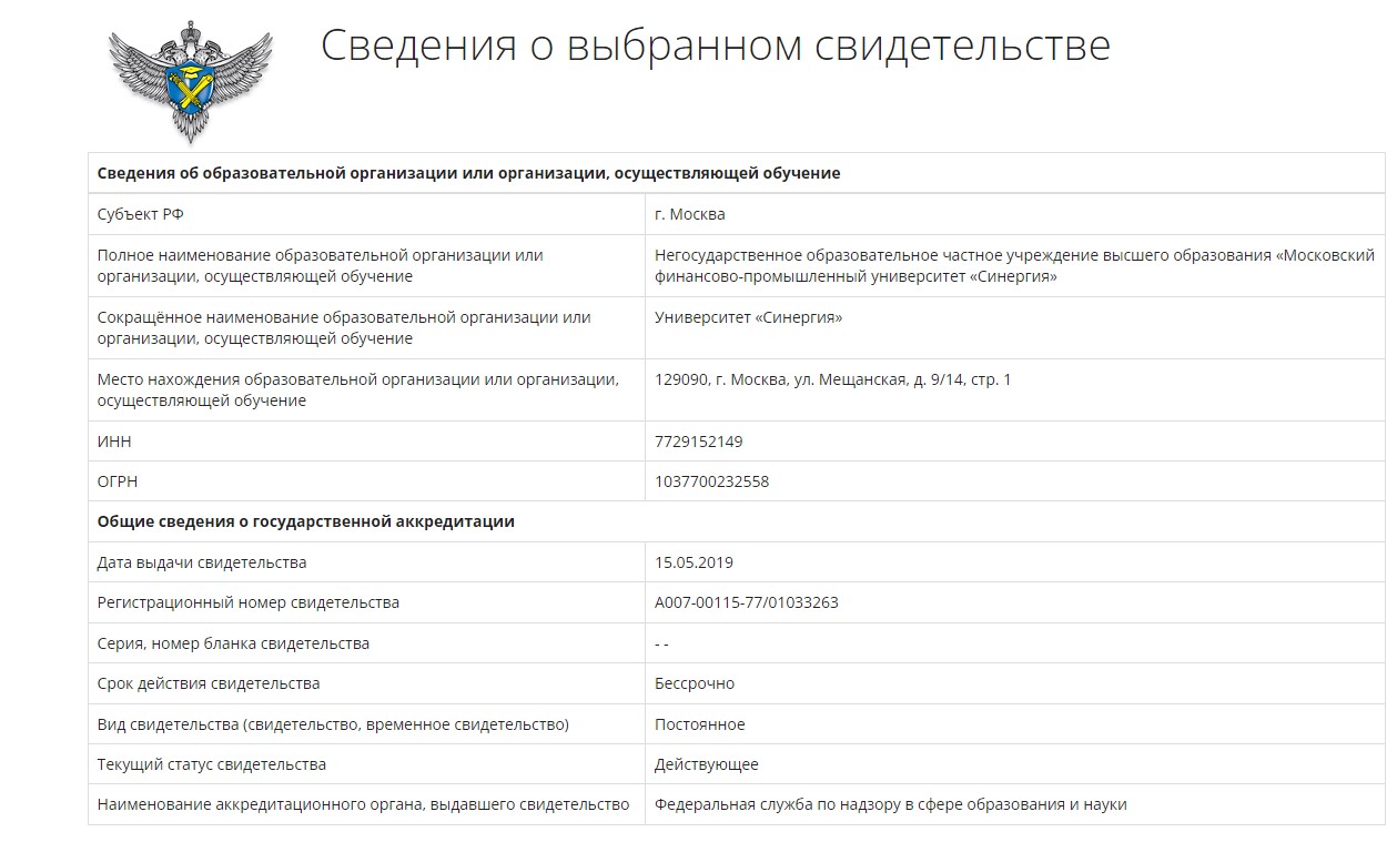 лицензии и аккредитации лицензии и аккредитации